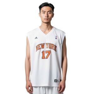 Jeremy Lin #17 Adidas NY Knicks Jersey White Orange Blue Men Large Deadstock
DD